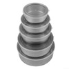 5 Pcs Stainless Steel Food Storage Containers With Plastic Lids,