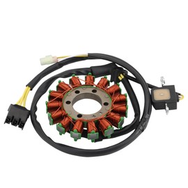 WOOSTAR 2 Coil 2 Wire Magneto Stator Replacement for Suzuki LT80 LT 80 Quadsport 80 1987-2006 KFX 80 2003-2006 OEM 21003-S005