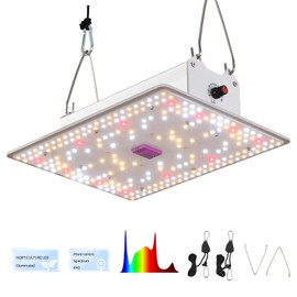 Seoul Extra Unique 45MIL Chip,Led Grow Light, Full Spectrum Plant Dimmable Grow Light,High Absorption Deeper Penetration Lamps for Seed Starting Vegetables Bloom in 2x2/2x3 Grow Tent High Efficiency