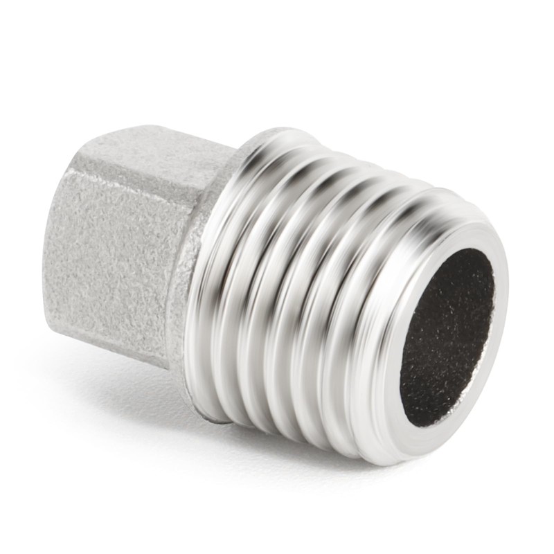 TAILONZ 2PCS Stainless Steel Thread Fittings, Square Threaded Pipe Fittings,