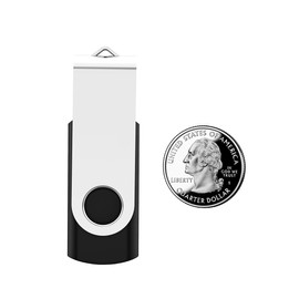 Maspen 10 Pack 512MB USB Flash Drives Bulk Pack USB 2.0 Thumb Drives Small Capacity Memory Stick Jump Drive Pen Drives (512 MB, 10pcs, Black)