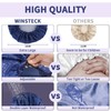 WINSTECK 3 PCS Shower Caps for Women, Upgrade Comfortable &
