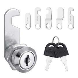 Letterbox Lock 20 mm Comes with 5 Different Lock Plates Cabinet Lock Drawer Lock for Mailboxes,Cabinet Doors,Furniture