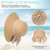 LY4U Women's Wide Brim Straw Sun Hat UPF 50+ with
