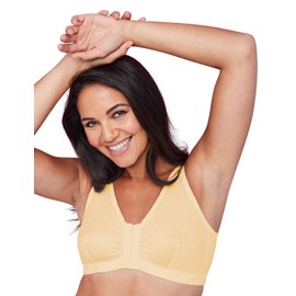 Eden House Ladies | Pack of 3 Bra Original Front Fastening Magic Bra | Cream