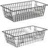 Slideep Farmhouse Large Wire Organizer Storage Bins Freezer Food Storage