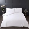 Highams 100% Pure Cotton Duvet Cover with Pillow Case Plain