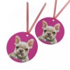 Generic French Bulldog 'Bouvier' Christmas Tree Metal Ornaments