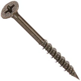 OHSATO Black Zinc Wood Crack Resistant Screws PR 3.8 x 45 (125 Pieces) 544-315 Countersunk Wood Screws