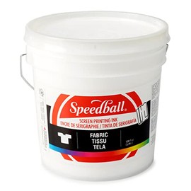Speedball Fabric Screen Printing Ink, 128-Ounce, White
