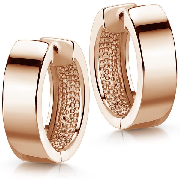 MATERIA by Matthias Wagner Wide Hinged Hoop Earrings 18 mm