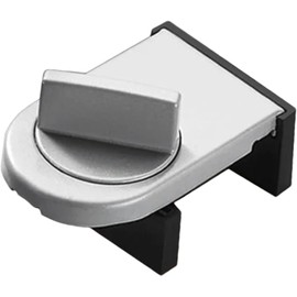 Aluminum Childproof Sliding Safety Lock, Adjustable Sliding Window Locks Window Wedge Window Stop for patio doors, sliding glass doors, sliding windows, etc Sliding Window Lock by (silvery)