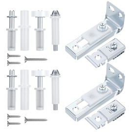 Bifold Door Hardware Kit 2 Pack Closet Door Hardware Repair Kits Replacement Includes Top & Bottom Brackets, Pivots & Guides Wheel for Bi - Fold, Sliding Closet, Folding Pocket and Accordion Doors