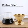 Gold Honeycombed Stainless Steel Reusable Pour Over Coffee Filter Coffee