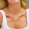STORUP Heart Initial Necklaces for Women, Dainty Cubic Zirconia Heart