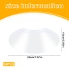 50-Pack Disposable Shampoo Eye Shields, Clear Protective Face Visors for