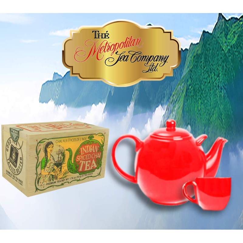 Metropolitan Tea Indian Spiced Chai 25 Tea Bags