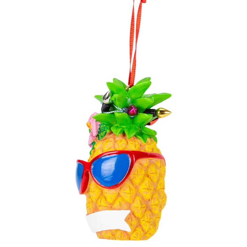 Pineapple With Sunglasses Ornament For Personalization
