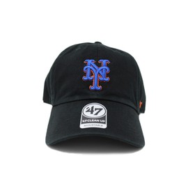 Forty Seven Brand 47 Clean Up New York Mets Cap, Black