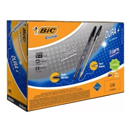 BIC Bolígrafos Bic Cristal Mediano + Ultrafino Negro 73 Pzas