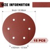 9 Inch 6 Hole Sanding Disc, GOH DODD 240 Grit