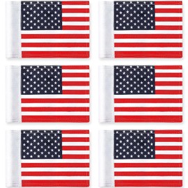 Oudain Bandera de golf con tubo insertado, impermeable, bandera de objetivo de golf de Estados Unidos, mini pin de nailon 420D para 250 aniversario, patio, interior y exterior, Día de los Veteranos