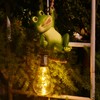 Juliahestia Solar Light Outdoor Frog Garden Decor Hanging Figurines Animals