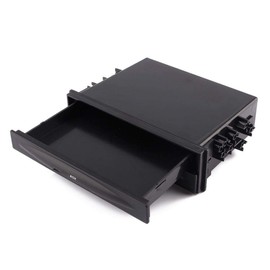 Acouto Portavasos de Bebida para automóvil, Nuevo Universal Car Auto Doble DIN Radio Bolsillo Portavasos de Bebida + Caja de Almacenamiento