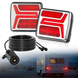 VEVOR Trailer Lights LED Trailer Tail Lights Kit 2PCS Turn Stop Truck Waterproof