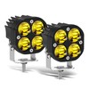 Nicoko 40W 3Inch LED Yellow/Amber Driving Fog Lights Pod 4000LM