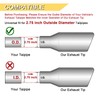 Vurkcy 2.75 inch Inlet Exhaust Tip, 3.5" Outlet 12" Overall