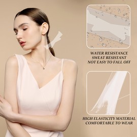 Friendship 30Pcs Invisible Neck Lifting Tape, Invisible Neck Tapes Tightening Lift Bands Strip for Sagging Skin to Improve Lines (Clear, One Size)