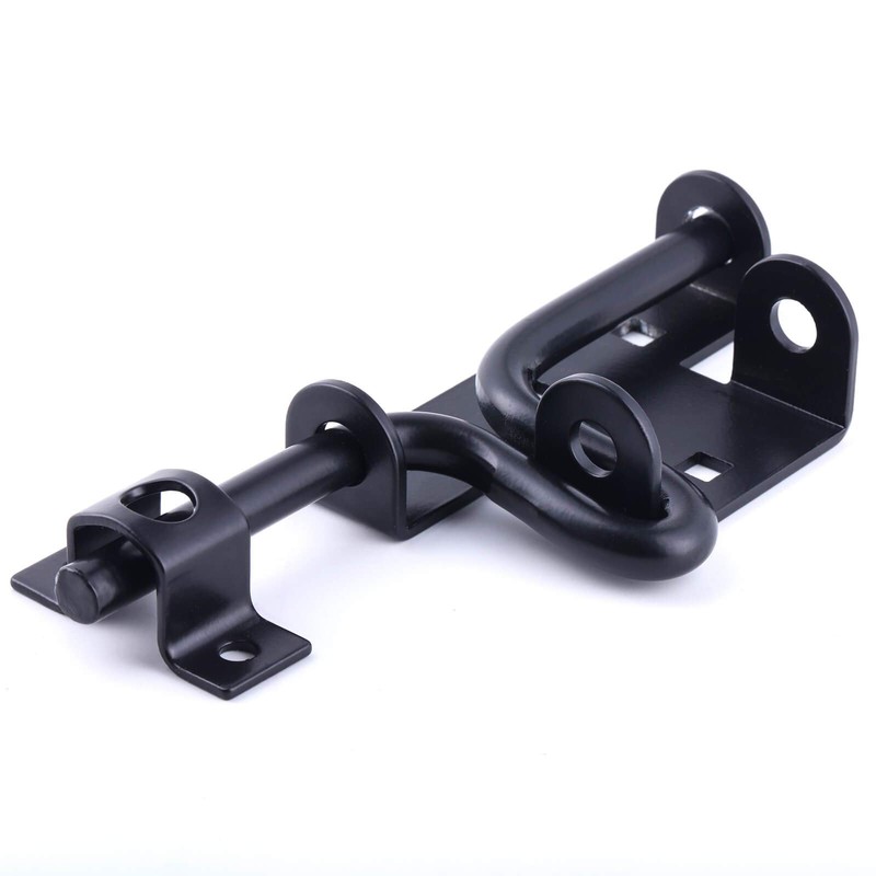 2 Packs Heavy Duty Sliding Bolt Gate Latch – Black