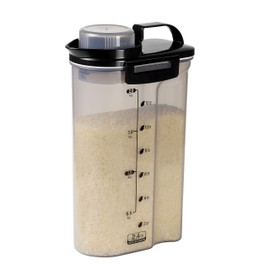 Pearl Metal (PEARL METAL) 【BLKP】 Pearl Metal Airtight Rice Storage, 5.3 lbs (2.4 kg), Made in Japan, Limited, Black, Refrigerator, Handy, Rice Storage Container, Storage BLKP Black AZ-5043