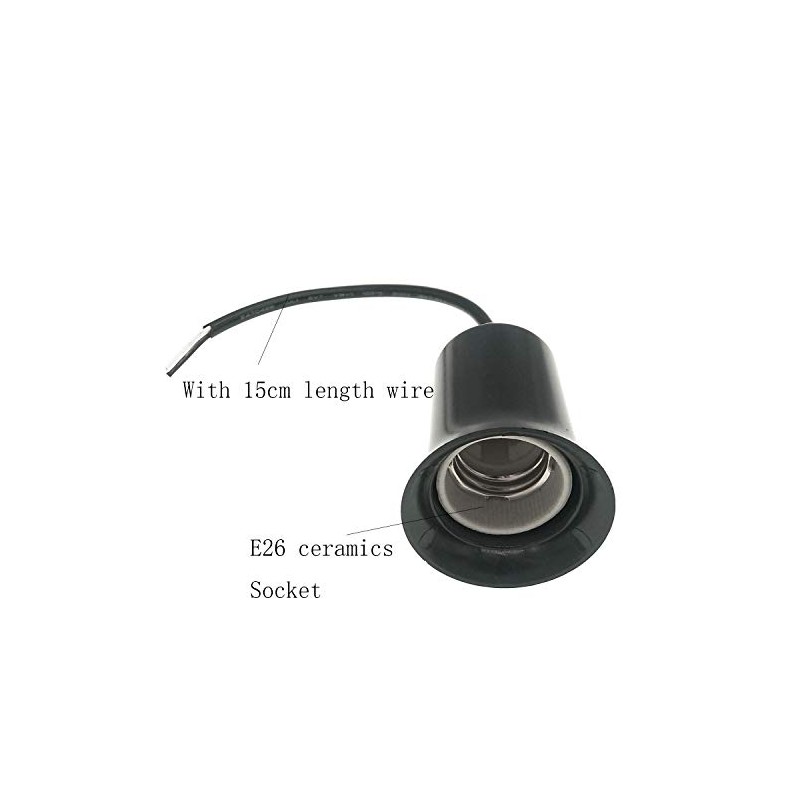 Waterproof Lamp Holder E26 Screw Lampholder,TWDRTDD Outdoor Waterproof E26 E27