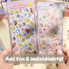 3D Puffy Stickers - Cartoon, Kawaii Cat Themed, Reusable for