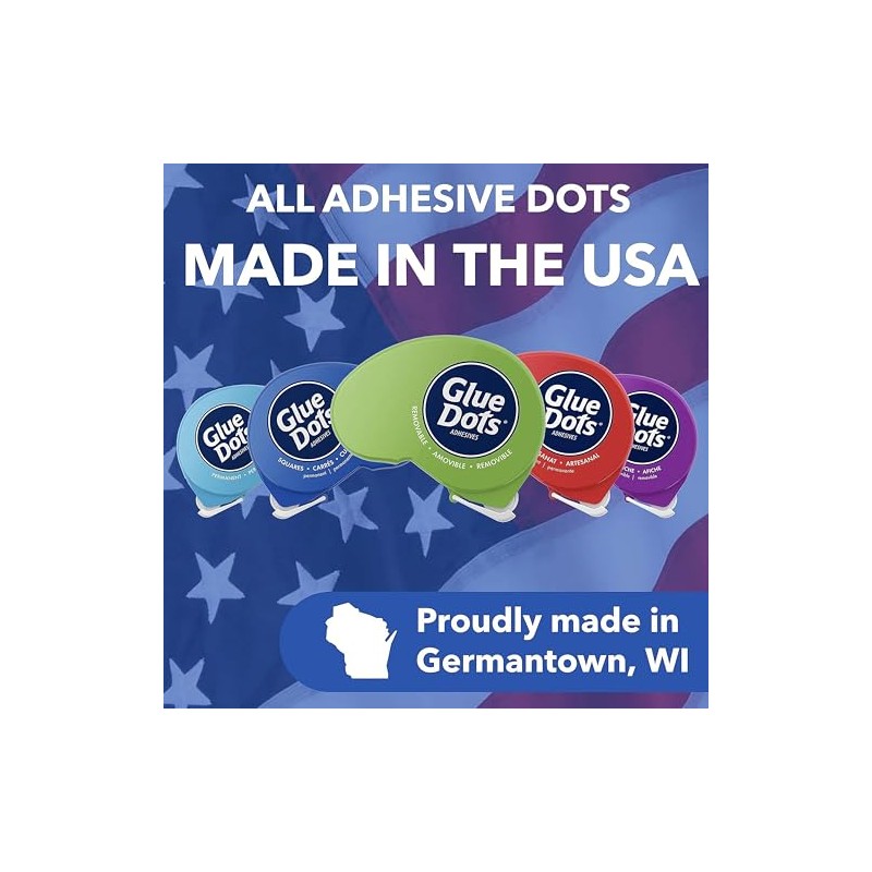 GLUE DOTS INTERNATIONAL 23680T - Dispensador cuadrado de pegamento para