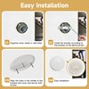 Ceiling Cover Plate,5 Inch Metal Blank Wall Plate Fits 3-1/4"