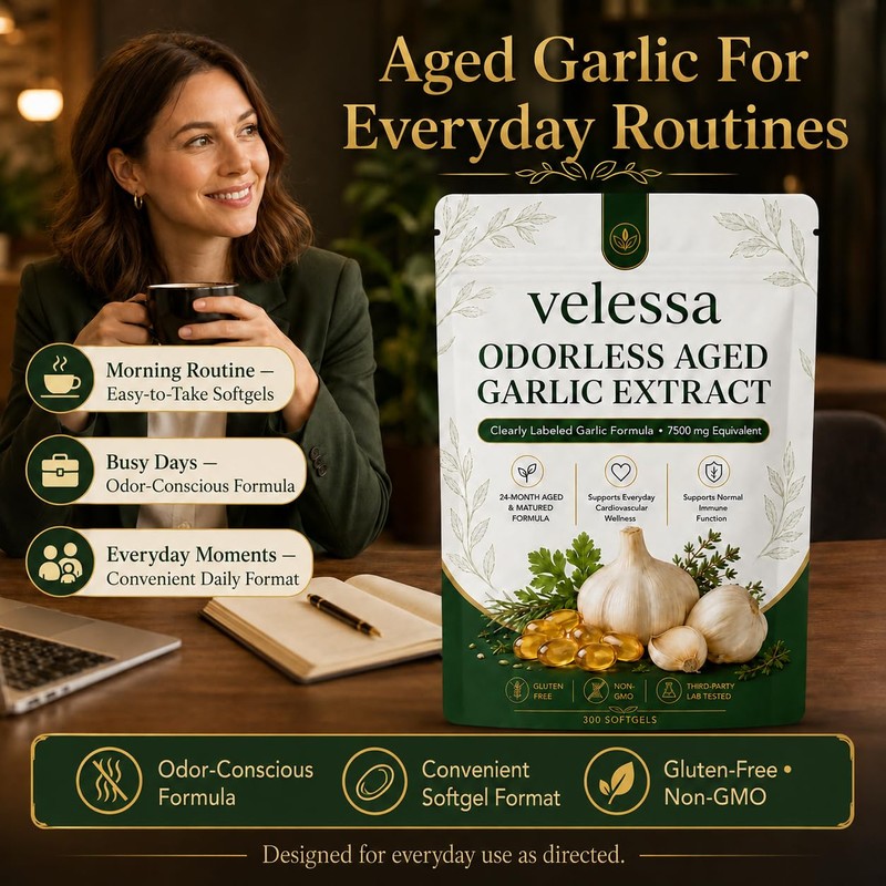 Aged Garlic, 24-Month Odorless Formula, 300 Softgels