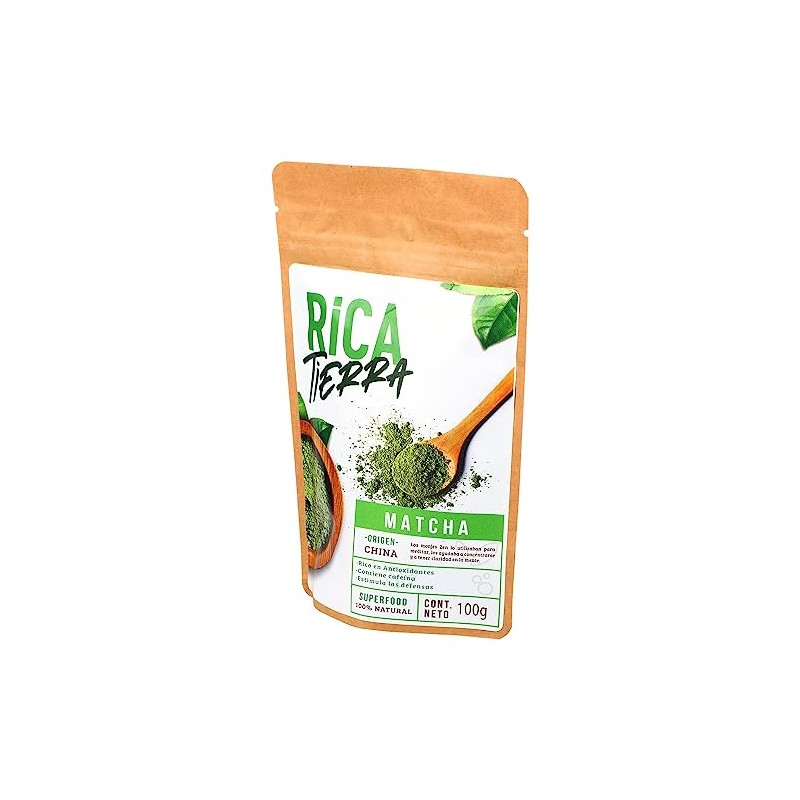 Te Matcha culinario en polvo Rica Tierra de 100 grs.