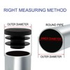 sourcingmap 3/4" 20mm OD Plastic Round Tube Ribbed Inserts End