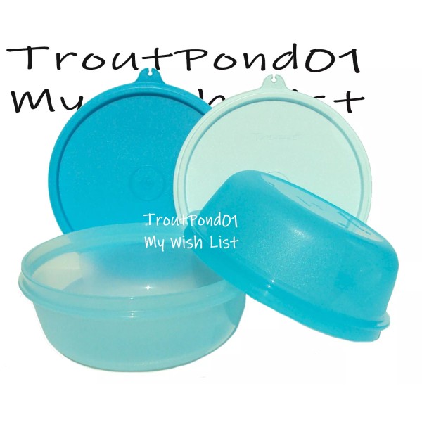 Tupperware Deluxe Modular Nesting Bowls 2.5 c Set of 2