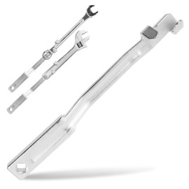 Wrench Extender Tool Bar, Heavy Duty Extra 13.4in Long Wrench Extension with 1/2in Square Hole, Ultra Thin Portable Universal Torque Amplifier for Garage Mechanics (Wrench Extender)