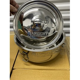 Anthony’s Coal Fired Pizza Stainless Steel Lidded Pasta Kettle Pot Bowl
