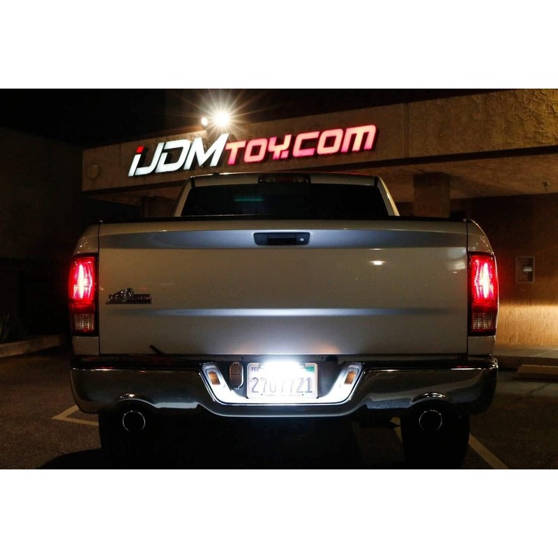 iJDMTOY 35-074-White License Plate Frame Mount 12V 24-SMD High Power