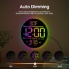JALL 10" Large Digital Wall Clock with Seconds, Alarm Countdown