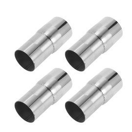 Motoforti 2.25" OD to 2.35" OD Mandrel Exhaust Pipe Adapter Concentric Reducer Car Exhaust Pipe Tubing Piping Adapter 5inch/127mm Length T304 Stainless Steel Silver Tone 4 Pcs
