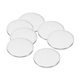 PATIKIL Disco de Acero de 16 mm 50 Piezas de Etiquetas Redondas en Blanco para Estampar Disco Redondo de Metal para Grabado Magnético Manualidades de Joyería 0.63 Pulgadas