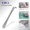 STAHONE 2-Piece Stainless Steel Pry Bar Scraper Set - 9-1/2"
