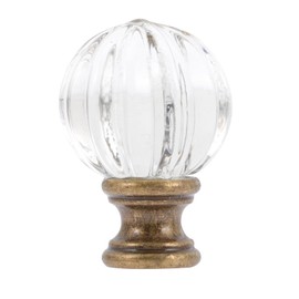 jojofuny Shade Knob Crystal Glass Lamp Finial Lamp Finial Replacement Decorative Lamp Toppers Lamp Finial Head Lamp Finials Ceiling Light Shade Light Knob Decor Copper White Diamond Screw